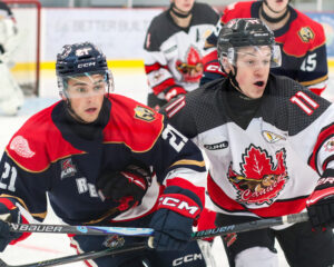 Jaden Flora of the Niagara Falls Canucks