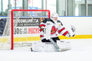 Goaltender Thomas Puhalla of the Niagara Falls Canucks