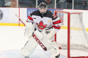 Goaltender Timofey Williams of the Niagara Falls Canucks